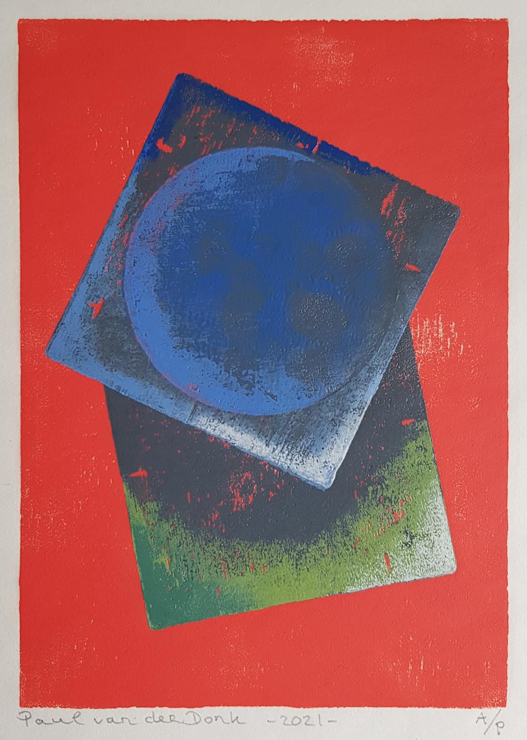 Beyond Orange a.p. incl lijst 35 x 28 cm € 95.00